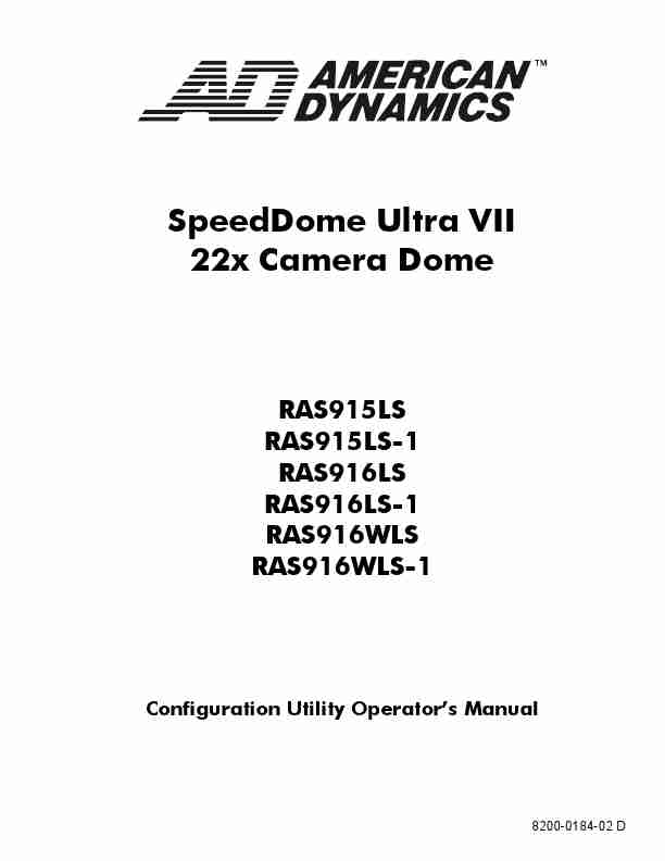 American Dynamics Security Camera RAS916WLS-1-page_pdf